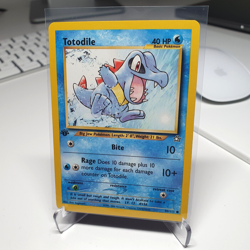 Pokemon card Totodile 1st Edition 80/111 Neo Genesis Near Mint - Image 1