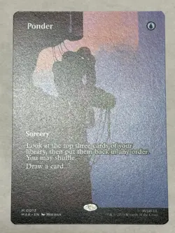 Ponder (Borderless) Marvel's Spider-Man Magic The Gathering MTG Card - Image 1