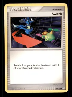 3x Pokemon Card Switch Diamond & Pearl 119/130 PLAYED Non-Holo Common TCG!!!!!!! - Image 1