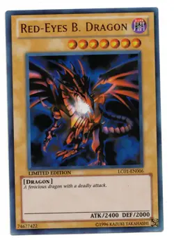 Yu-Gi-Oh Card: Red-Eyes B. Dragon LC01-EN006 Ultra Rare Limited Edition! GD - Image 1