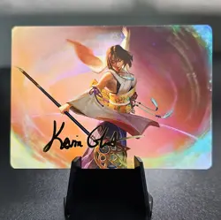 Yuna, Grand Summoner Art Series Card (Gold-Stamped) 22 Final Fantasy MTG NM - Image 1