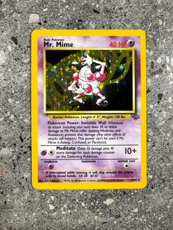 Pokemon TCG Cards Mr. Mime 6/64 Jungle Holo Rare - Image 1