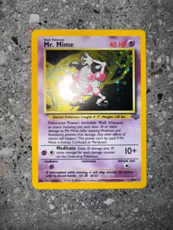 Pokemon TCG Cards Mr. Mime 6/64 Jungle Holo Rare - Image 3