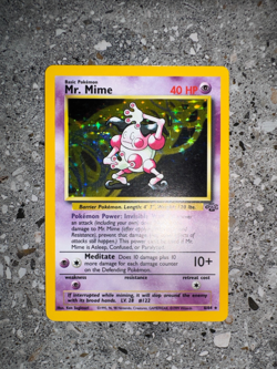 Pokemon TCG Cards Mr. Mime 6/64 Jungle Holo Rare - Image 4