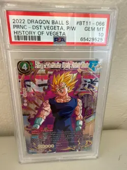 PSA 10 Prince of Destruction Vegeta Prideful Warrior Dragon Ball Super Card - Image 3