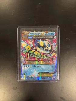 Pokemon TCG Primal Kyogre EX Full Art Holo Card Ultra Rare 55/160 - Image 1