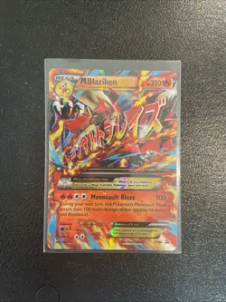 Super Rare Pokemon Card M Blaziken-EX #XY86 - Image 1