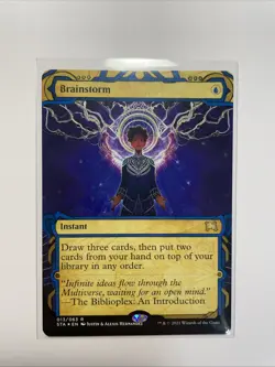 Brainstorm (ETCHED) Strixhaven Mystical Archive MINT Etched - Image 1