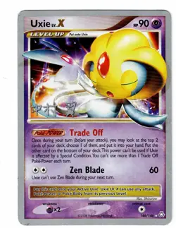 Pokemon TCG World Championship Deck 2009 Uxie LV.X #146/146 Signature Card LP - Image 3