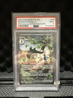 Pokemon TCG Meowscarada EX 256/193 Paldea Evolved Psa 9 - Image 1