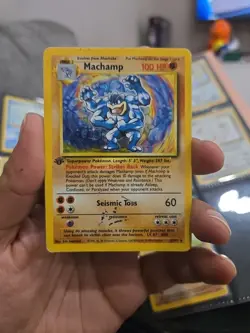 Holographic Machamp [1st Edition] #8 Pokemon Base Set - Image 1