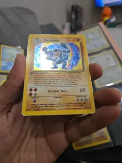 Holographic Machamp [1st Edition] #8 Pokemon Base Set - Image 2