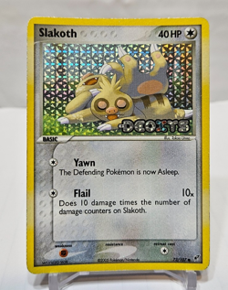 Slakoth 73/107 Common Reverse Holo Ex Deoxys Pokemon 501 - Image 1