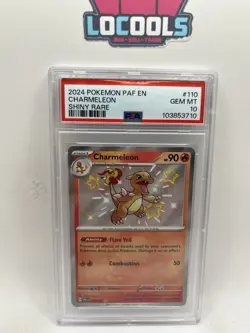 Pokemon Charmeleon - Shiny Rare - 110/091 - Paldean Fates PSA 10 Gem Mint - Image 1