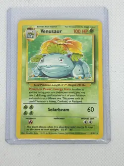 Pokemon TCG Venusaur Base Set 15/102 Holo 1999-2000 Wizards Base Set... - Image 1