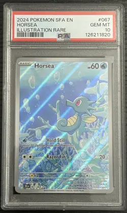 Pokemon Horsea Shrouded Fable Illustration Rare #067 PSA 10 Gem Mint - Image 1