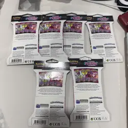 Pokemon Sword & Shield: Fusion Strike Sleeved Booster Packs SEALED Lot of 6 art - Image 2