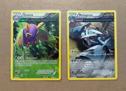 Pokemon TCG - Dustox 8/108 & Metagross 50/98 Non-Holo Rare Lot - Near Mint - Image 1