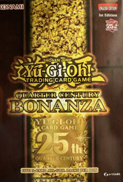 YUGIOH QUARTER CENTURY BONANZA MINI BOOSTER BOX FIRST EDITION - FACTORY SEALED - Image 1