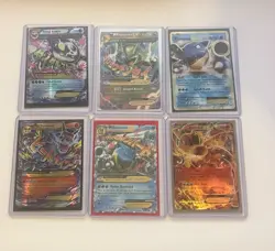 Pokemon Card Lot of 6 Mega GX and EX - Image 1