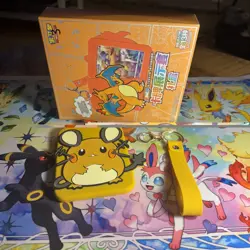 Dedenne Pokemon Tcg Silicone Card Display Keychain Nintendo - Image 1