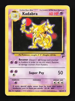 Kadabra 46/130 Base Set 2 HP Pokemon Card TCG - Image 1