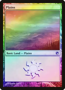 Plains (232) FOIL Scars of Mirrodin PLD Basic Land MAGIC MTG CARD ABUGames - Image 1