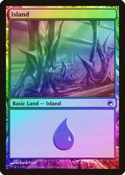 Island (234) FOIL Scars of Mirrodin NM Basic Land MAGIC MTG CARD ABUGames - Image 1