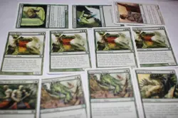 MTG 13x 8th & 9th edition craw wurm playset green magic card lot MP - Image 1