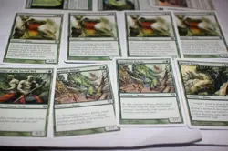MTG 13x 8th & 9th edition craw wurm playset green magic card lot MP - Image 2