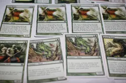 MTG 13x 8th & 9th edition craw wurm playset green magic card lot MP - Image 3