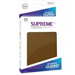 Ultimate Guard 80 Supreme UX Standard Card Sleeves Brown UGD010547 Magic Pokemon - Image 1