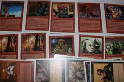 MTG 16x 4th 5th edition red green & black magic card lot MP - Image 1