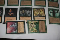 MTG 12x 4th edition green & black magic card lot MP - Image 2