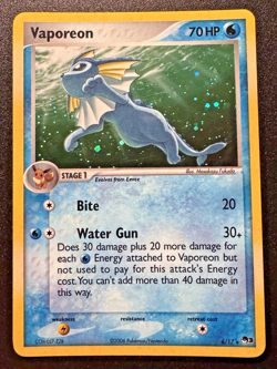Vaporeon 6/17 POP Series 3 Promo Pokemon Card Holo Foil Rare Near Mint - Image 1