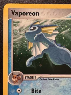 Vaporeon 6/17 POP Series 3 Promo Pokemon Card Holo Foil Rare Near Mint - Image 3