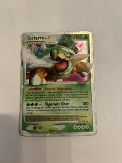 Damaged Torterra Lv X pokemon cards TCG Promo Pokemon Promos - Image 1