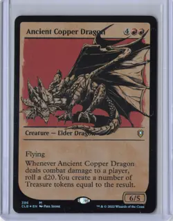 Ancient Copper Dragon (Showcase) FOIL Commander Legends Battle for Baldur's Gate - Image 1