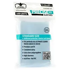 Ultimate Guard 100 - Standard Precise Fit Deck Protector Sleeves Transparent MTG - Image 1