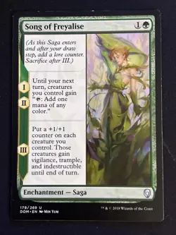 1x Song of Freyalise (179) Dominaria LP MTG Magic the Gathering x1 MKE - Image 1