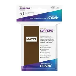 Ultimate Guard 50 Supreme UX Sleeves Standard Size Matte Brown UGD010828 MTG TCG - Image 1