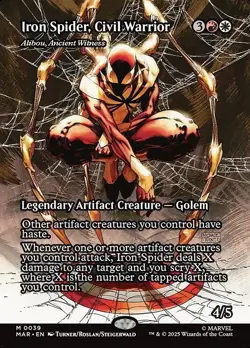 Alibou, Ancient Witness FOIL (MAR 039) MTG Spider-Man Marvel Universe - NM - Image 1