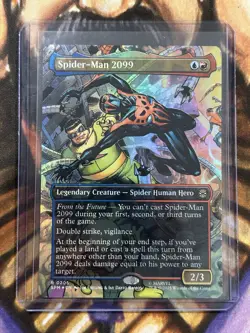 FOIL Spider-Man 2099 #0205 (Borderless) Marvel's MTG Spider-Man - Pack Fresh NM - Image 3