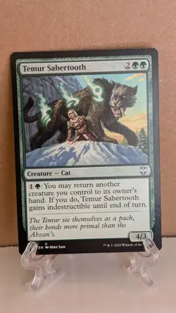 Temur Sabertooth Commander: Streets of New Capenna Commander Regular NM - Image 1