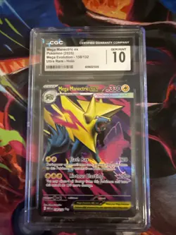 Mega Manectric EX 2025 Pokemon Mega Evolution Ultra Rare Holo #158/132 CGC 10 - Image 1