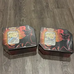 Pokemon TCG: Destined Rivals Team Rocket Tin (Persian ex) Lot Of 2 - Image 1