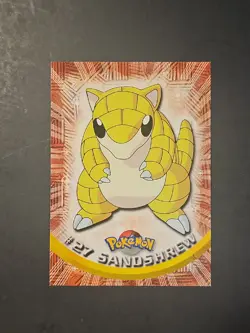 Pokemon Topps T.V. Animation Sandshrew Non Holo #27 NM - Image 1