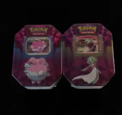 Pokemon TCG Strong Bonds 2019 Tins Gardevoir & Blissey Factory Sealed (LOT OF 2) - Image 1