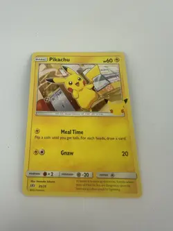 Pokemon TCG Pikachu 25/25 Regular 25th Anniversary McDonald’s Promo NM Free Ship - Image 1
