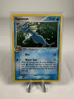 Vaporeon 6/17 Holo Rare Pop Series 3 Pokemon TCG 2006 Moderately Played - Image 1